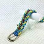 [公式]パラコード＃134マクラメ編み まだら赤他全5色の中型・大型犬首輪No164