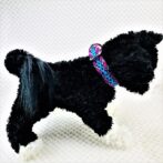 [公式]パラコード＃135マクラメ編みピンク・グレー・紫・茶の小型犬首輪No16