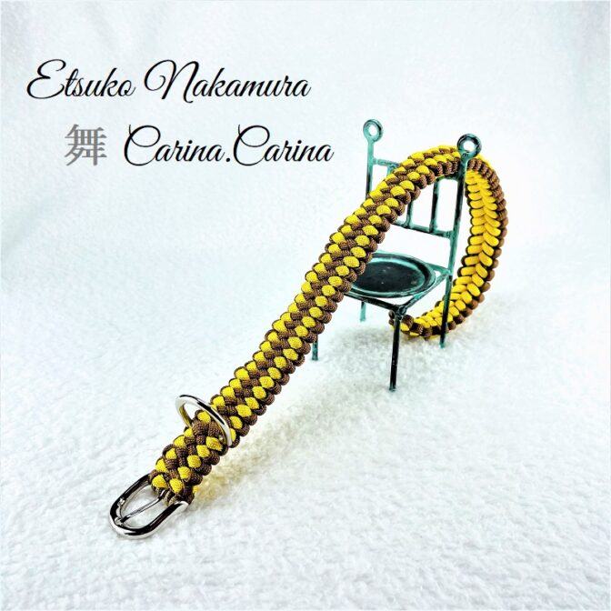 「公式」パラコードNo24マクラメ編み中、小型犬リード＆首輪セット