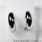 シンプル鏡面 シルバーイヤリングE17