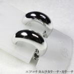 シンプル鏡面 シルバーイヤリングE17