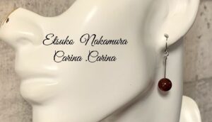 カーネリアンロングピアス (5) - コピー | エツコナカムラ・アクセサリーブランド|舞ジュエリー クリスマス・年末・年始セール情報