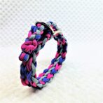 [公式]マクラメ編み＃181ダブルハート編み小型犬首輪