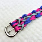 [公式]マクラメ編み＃181ダブルハート編み小型犬首輪