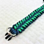 [公式]マクラメ編みのサメの歯編みサイズフリー首輪&リードセット