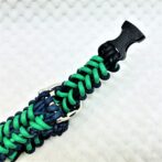 [公式]マクラメ編みのサメの歯編みサイズフリー首輪とリードセット