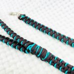 [公式]＃10マクラメ編みサイズ調節可能ワンタッチ着脱首輪　小型犬用リードセット