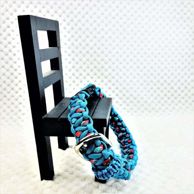 [公式]マクラメ編み＃170サイズ調節可能ワンタッチ着脱　中型犬用