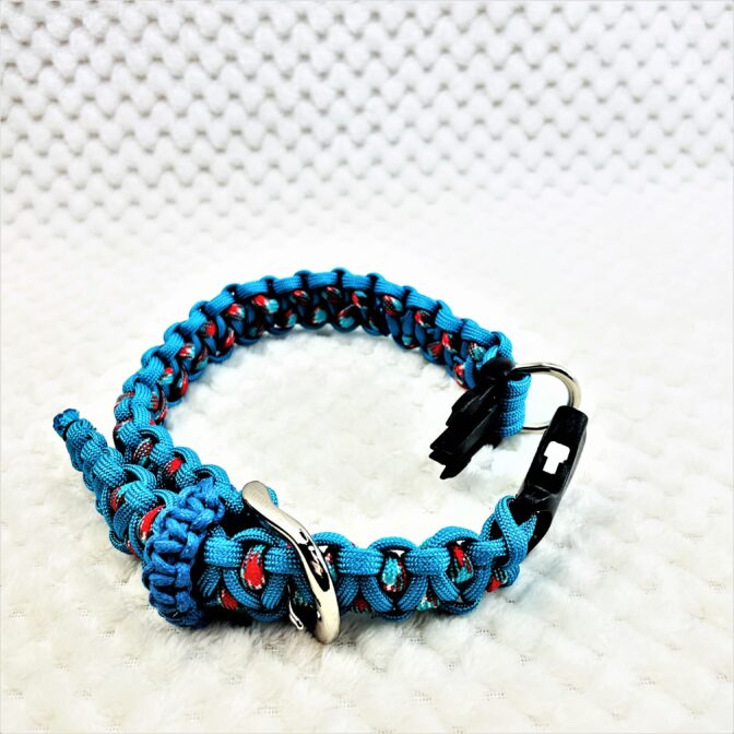 [公式]マクラメ編み＃170サイズ調節可能ワンタッチ着脱　中型犬用