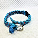 [公式]マクラメ編み＃170サイズ調節可能ワンタッチ着脱　中型犬用リードセット