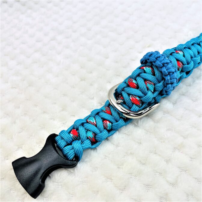 [公式]マクラメ編み＃170サイズ調節可能ワンタッチ着脱　中型犬用