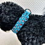 [公式]マクラメ編み＃170サイズ調節可能ワンタッチ着脱　中型犬用リードセット