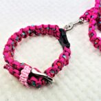 [公式]マクラメ編み＃170サイズ調節可能ワンタッチ着脱　小型犬用リードセット