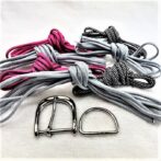 [キット]犬猫達の皮膚に優しい首輪＃184トリプルハート編み中型・大型犬首輪