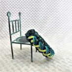 [公式]マクラメ編み#190 4色使いの小型犬用首輪