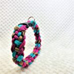 [公式]マクラメ編み＃194春めき色の中型犬用首輪