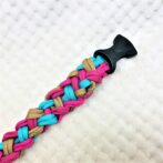 [公式]マクラメ編み＃194春めき色の中型犬用首輪