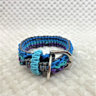 [公式]マクラメ編み#197 3色3列クロス編み小型犬用首輪