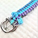 [キット]マクラメ編み#197 3色3列クロス編み小型犬用首輪