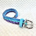 [キット]マクラメ編み#197 3色3列クロス編み小型犬用首輪