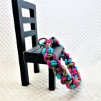 [キット]マクラメ編み＃194春めき色の中型犬用首輪