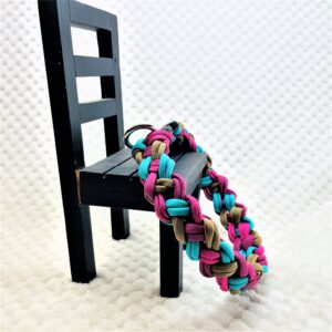 [キット]マクラメ編み＃194春めき色の中型犬用首輪