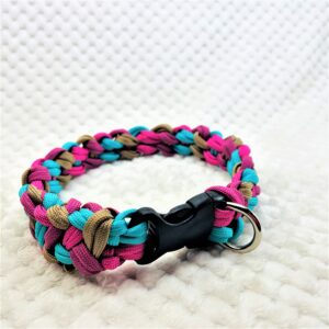 [キット]マクラメ編み＃194春めき色の中型犬用首輪