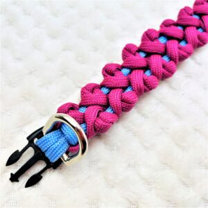 [パラコードでマクラメ編み]#199 豆の棒小型犬首輪作り方