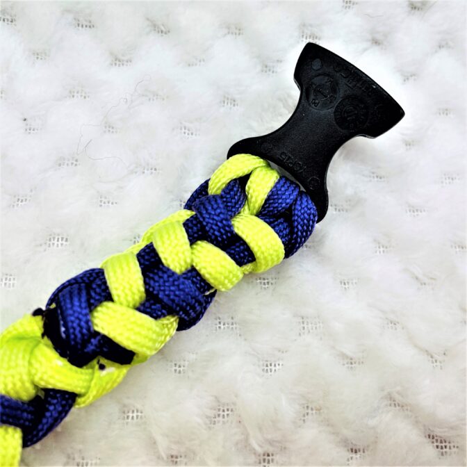 [パラコードでマクラメ編み]＃201 ウィンドテンプルバー小型犬首輪作り方