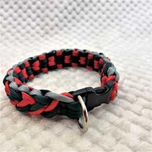 [公式]パラコード編み犬首輪＃202 3色使いの小型犬首輪