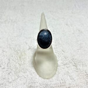 [ジュエリーのイージーオーダー]珍しい青サンゴリング完成