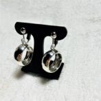 [公式]シルバー・シンプルスッキリリングイヤリング　ピアスまたはイヤリング