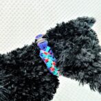 [マクラメ編み首輪]＃210 変則的ロープ刺し編み小型犬首輪　