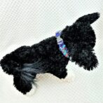 [マクラメ編み首輪]＃210 変則的ロープ刺し編み小型犬首輪　