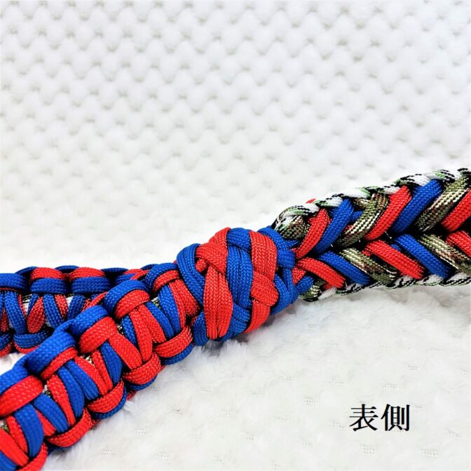 マクラメ編みオーダーの首輪とリード完成