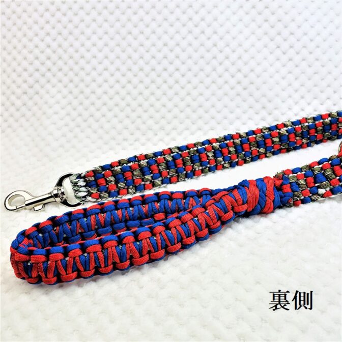 マクラメ編みオーダーの首輪とリード完成