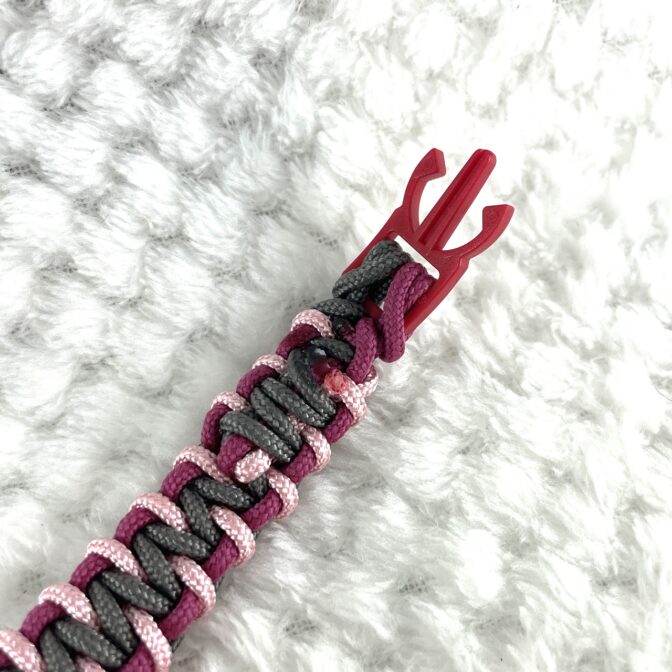 [公式]パラコードでマクラメ編み#222平結びアレンジ　猫・超小型犬首輪