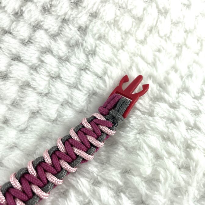 [公式]パラコードでマクラメ編み#222平結びアレンジ　猫・超小型犬首輪