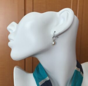淡水パールシルバーピアス