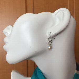 淡水パールシルバーピアス