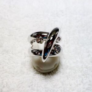 シルバーダイヤプチリフォームリング完成品