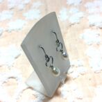 シルバー淡水パールピアス・イヤリング ハート型