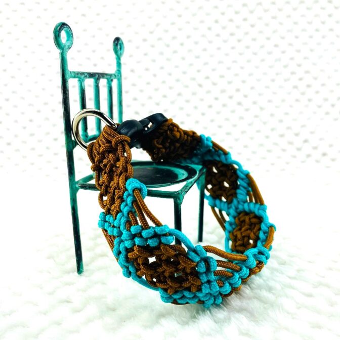 マクラメ編み犬首輪