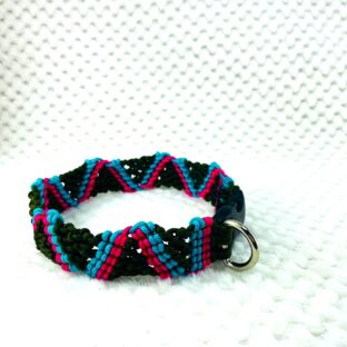 [公式]パラコードでマクラメ編み犬首輪＃237オリジナル首輪小型・中型犬