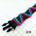 マクラメ編み犬首輪裏側手前部分