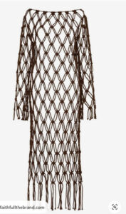 マクラメ編みワンピ