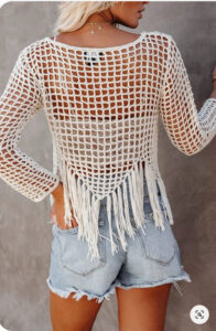 マクラメ編み長袖