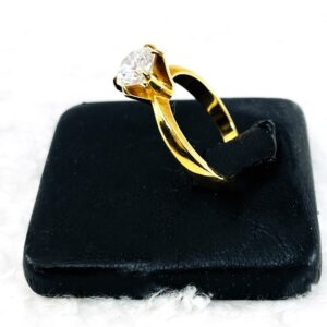 IMG_E6609 - コピー | エツコナカムラ・アクセサリーブランド|舞ジュエリー K18立て爪リング横面