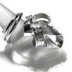 シルバーフリーサイズリング横向き状態画像