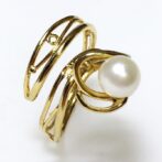 ゴールドリングをリングたたせた画像